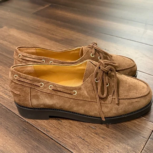 Sezane Brown Suede loafers - Picture 5 of 11